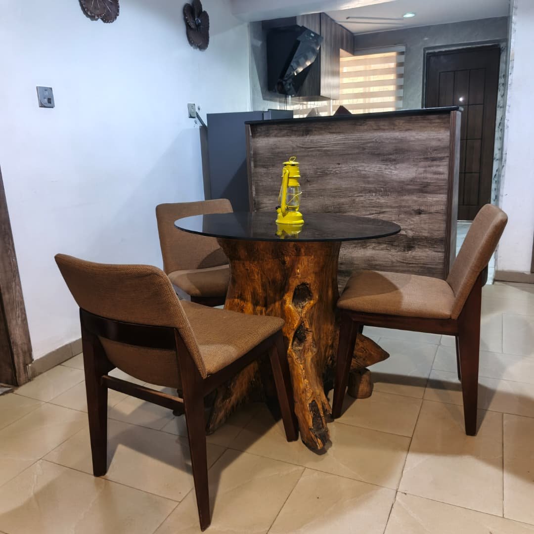 Modern Furnished Shortlet Apartment Bedroom in Ibadan